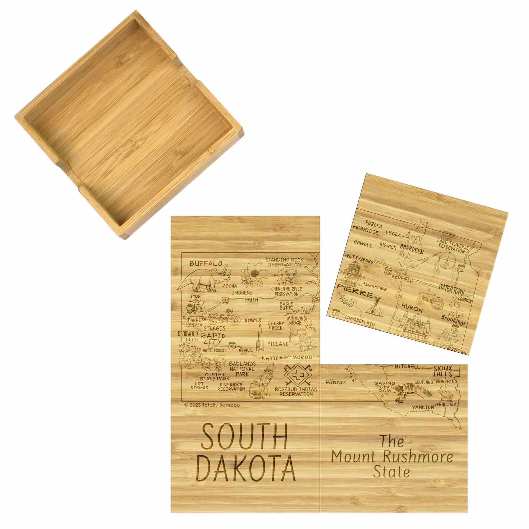 South Dakota Puzzle Coaster Set