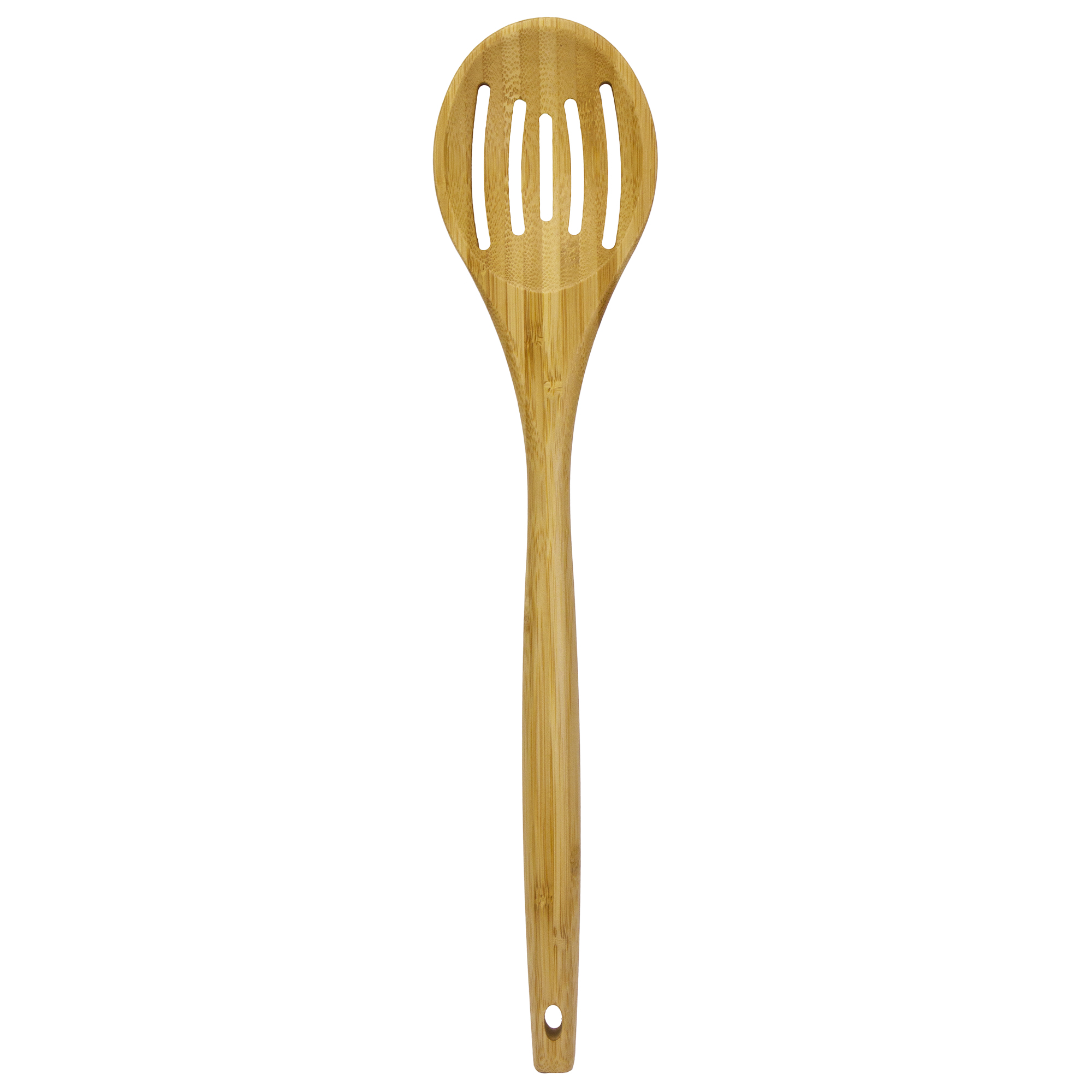 14" Bamboo Slotted Spoon Lambootensil